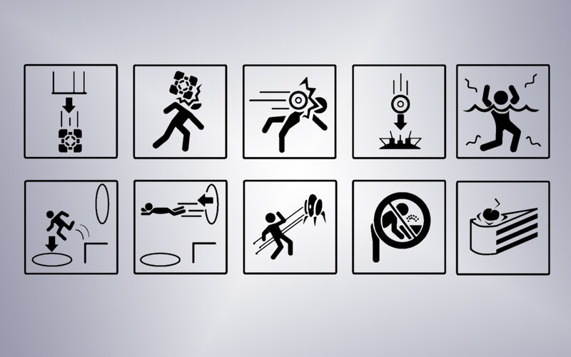 icon set of hazards and actions