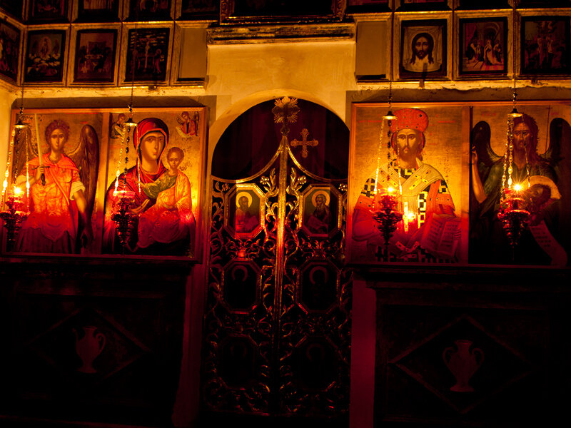 Icons in Church Interior
