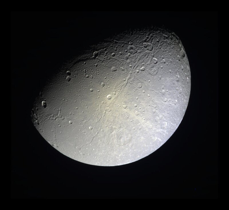 Icy Moon Surface — Gray, Dramatic