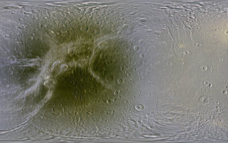 Icy Moon Surface — Green
