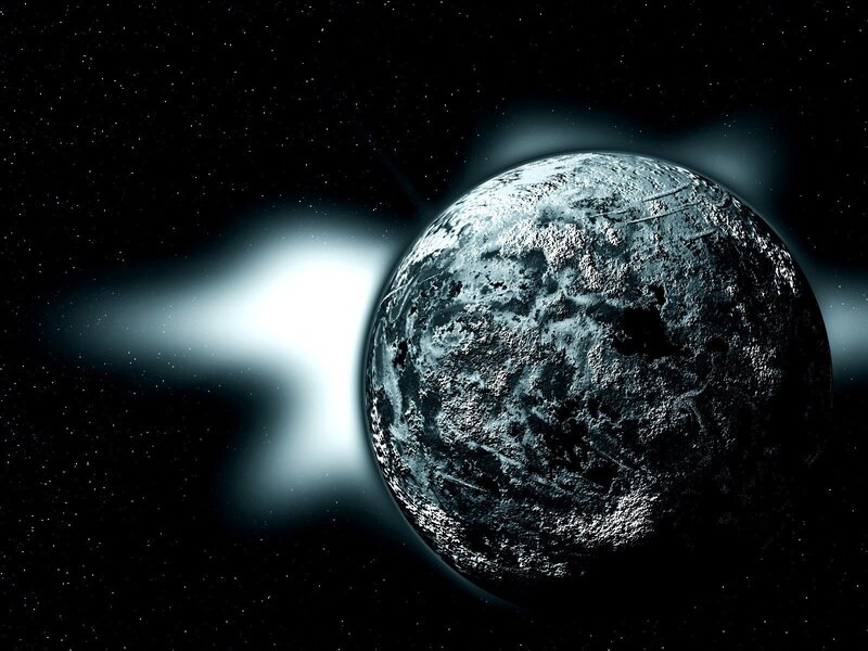 Icy Planet in Space