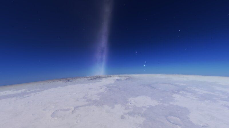 Icy Planet Surface