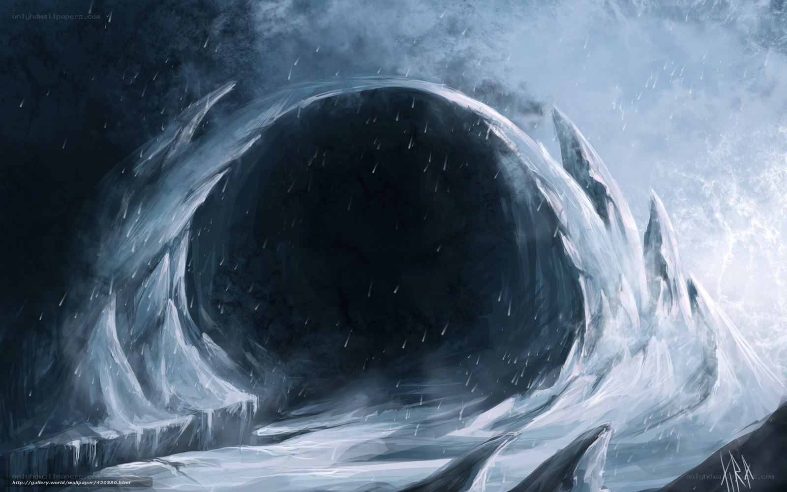 icy vortex storm