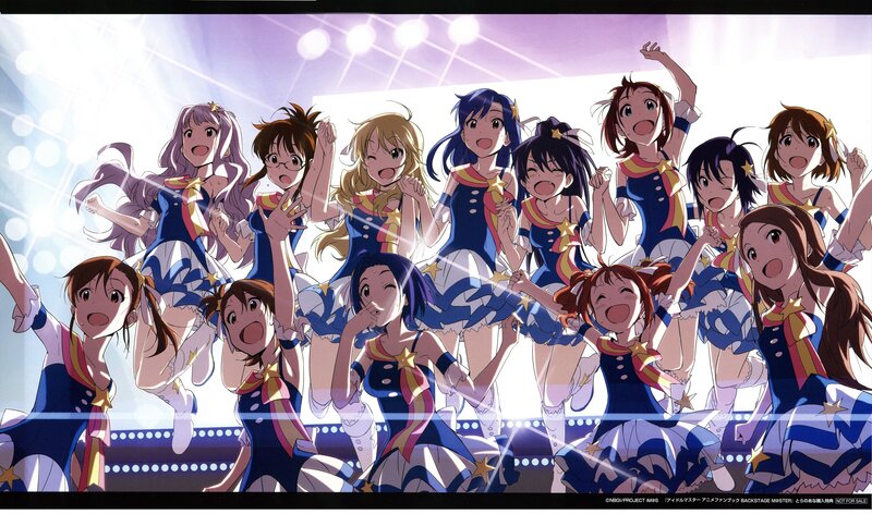 Idol group performing on stage