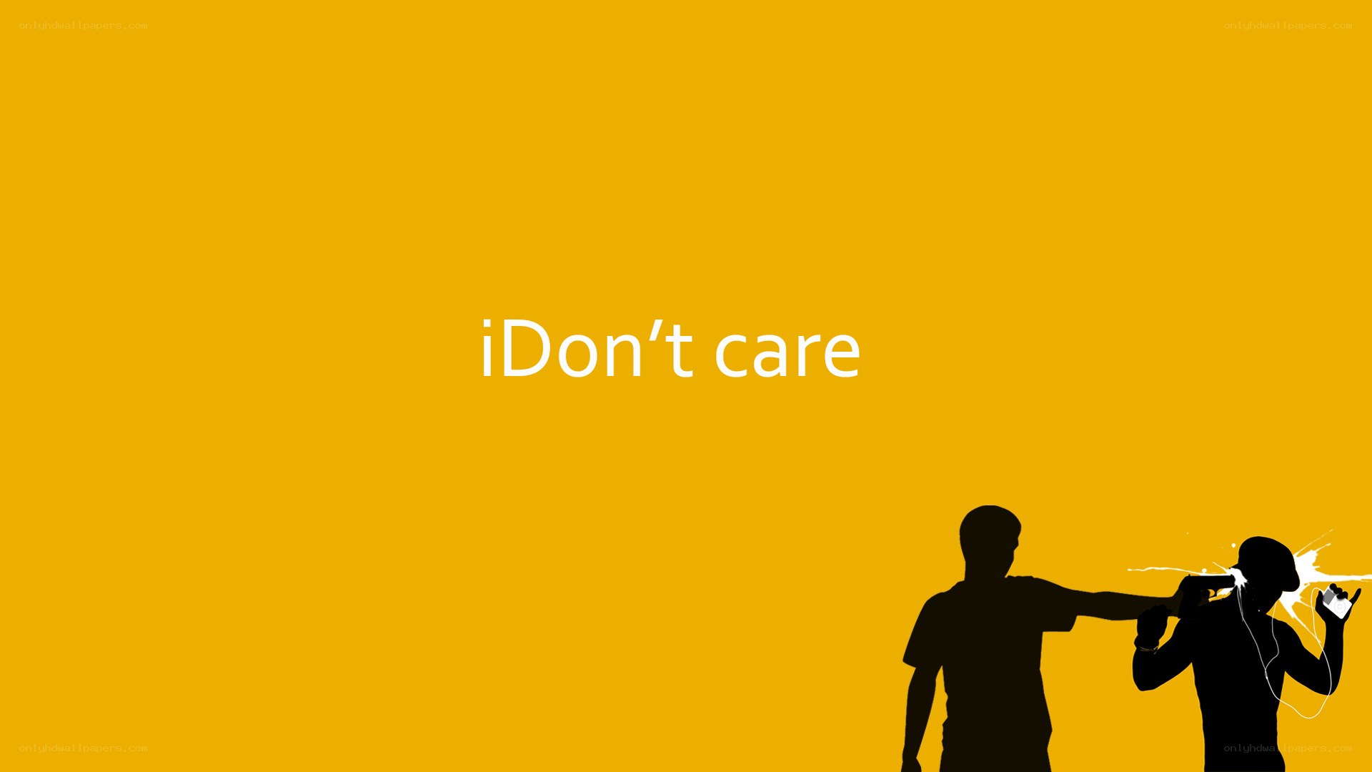 iDon't care image
