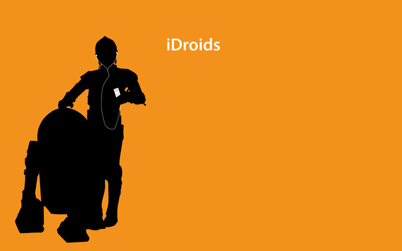 iDroids silhouette art