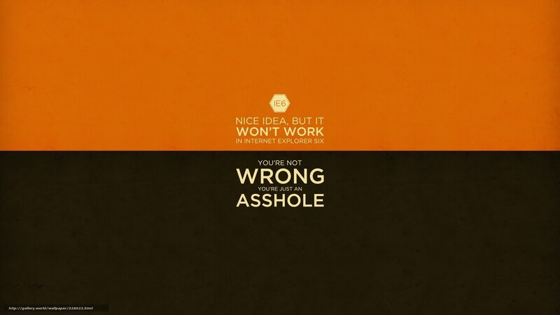 IE6 error message wallpaper