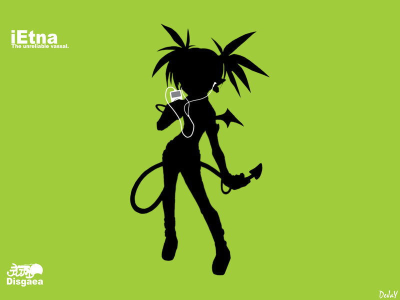 iEtna silhouette with music player