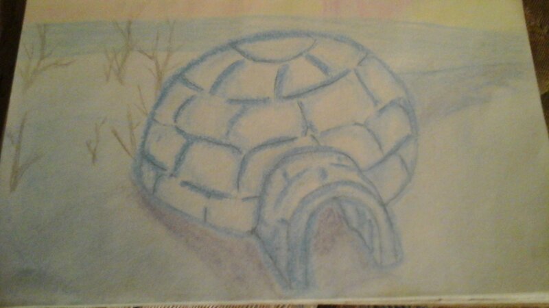 Igloo in Snow — Blue, Cold
