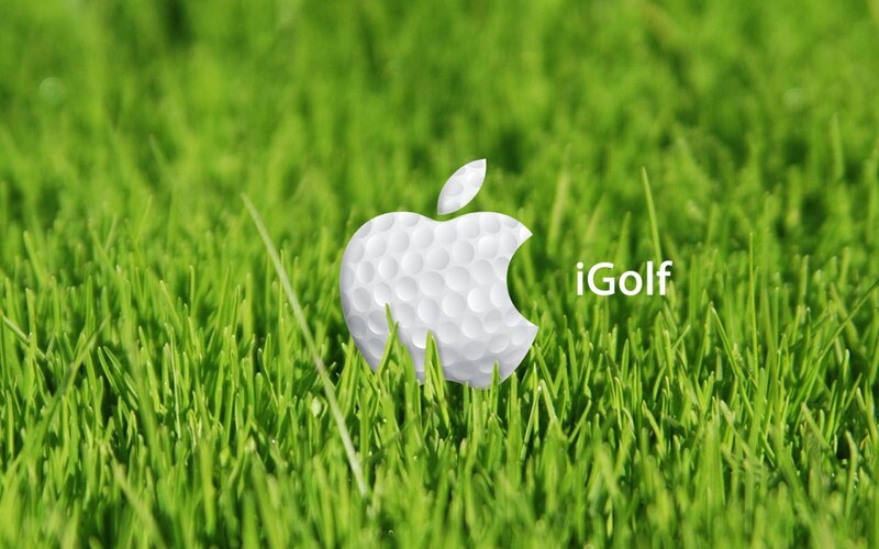 iGolf logo on grass