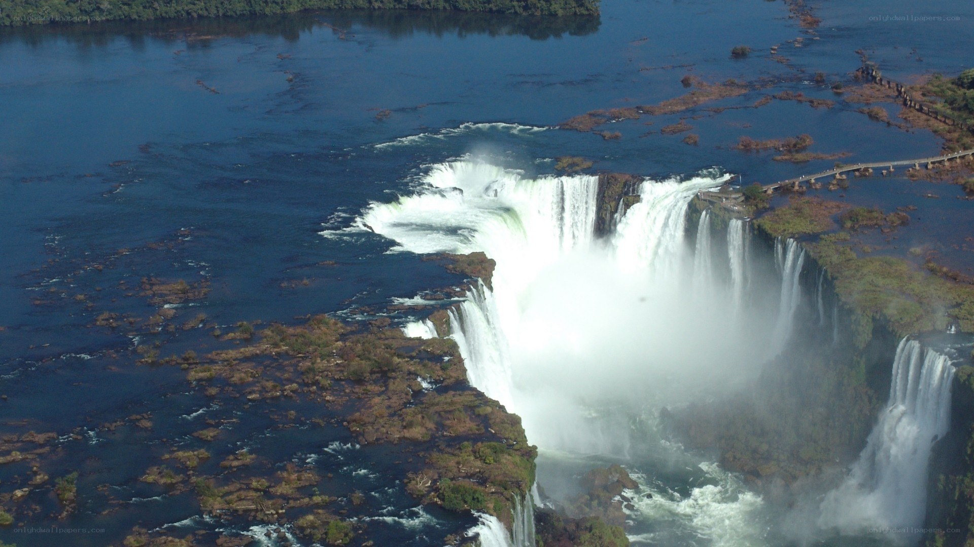 Iguazu Falls aerial view