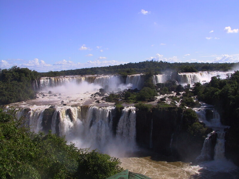 Iguazu Falls — Blue, Dramatic, Afternoon, Photograph, Waterfall, River
