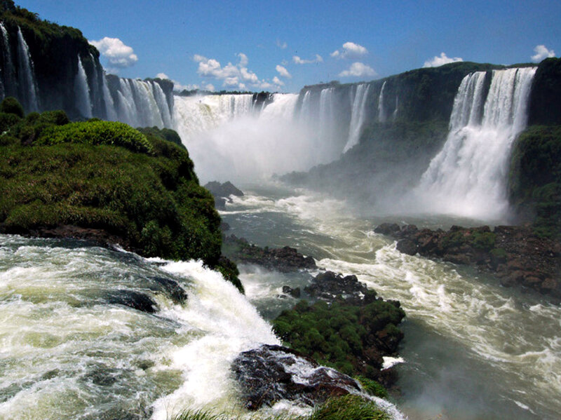 Iguazu Falls — Blue, Dramatic, Afternoon