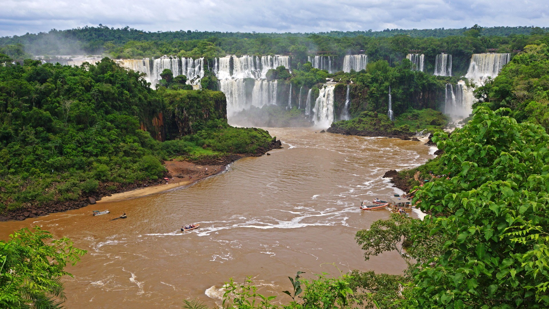 Iguazu Falls from a distance
