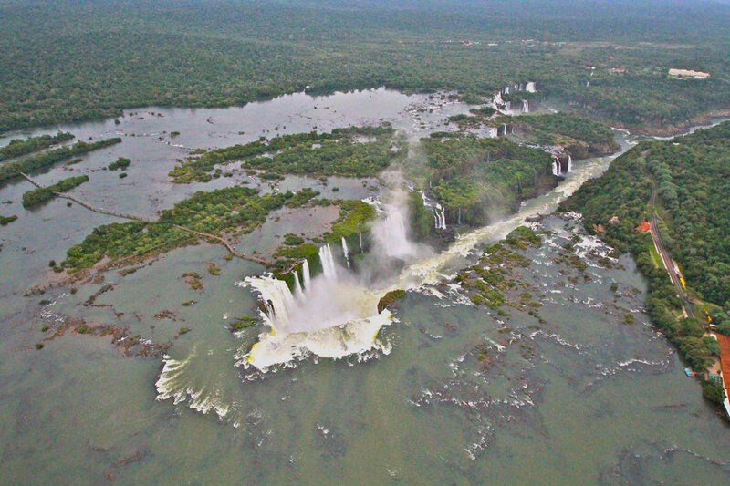 Iguazu Falls from Above — Green, Natural