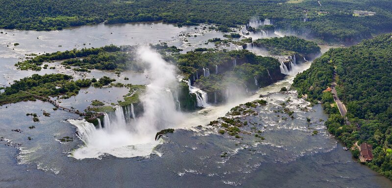 Iguazu Falls — Green, Dramatic, Afternoon, Photograph, River, Forest
