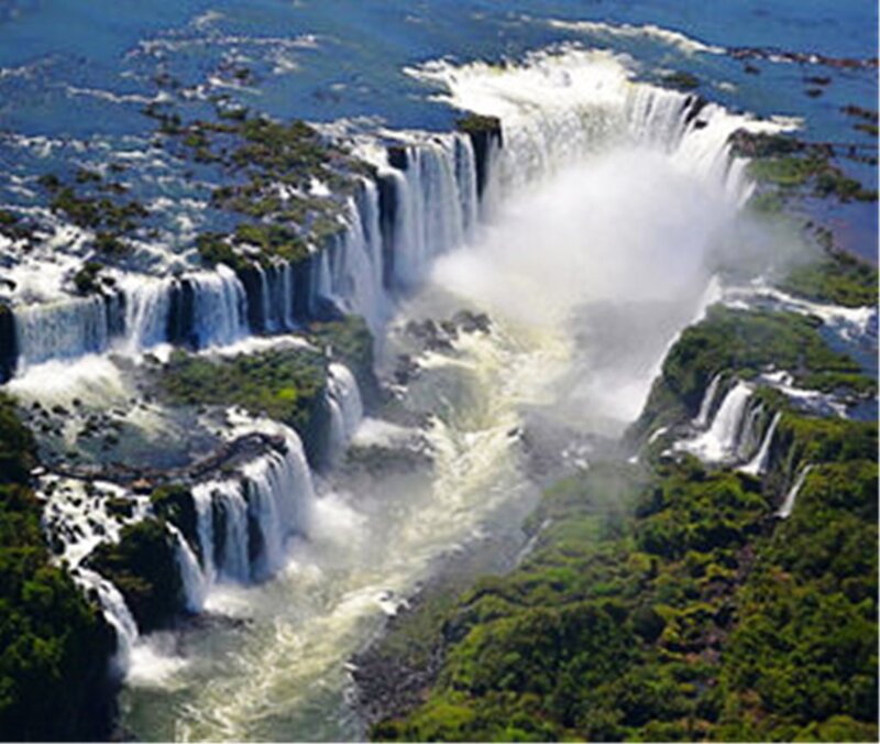 Iguazu Falls — Green, Dramatic, Afternoon, Photograph, River