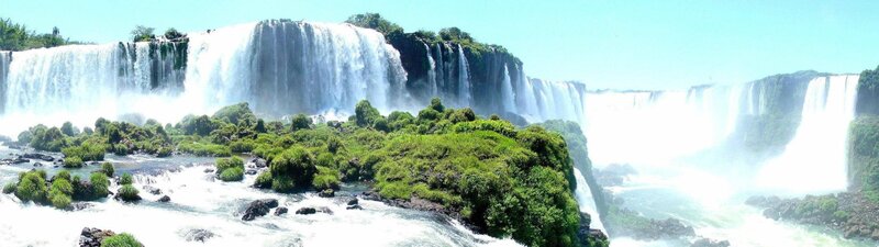 Iguazu Falls — Green, Dramatic, Afternoon, Photograph, Waterfall
