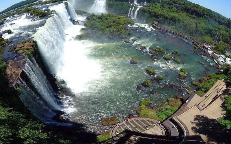 Iguazu Falls — Green, Dramatic, Afternoon, Photograph, Waterfalls