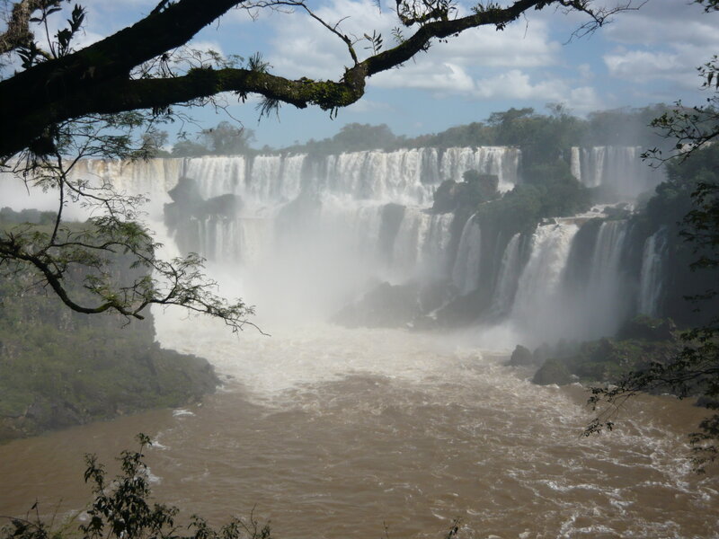 Iguazu Falls Waterfall — Brown