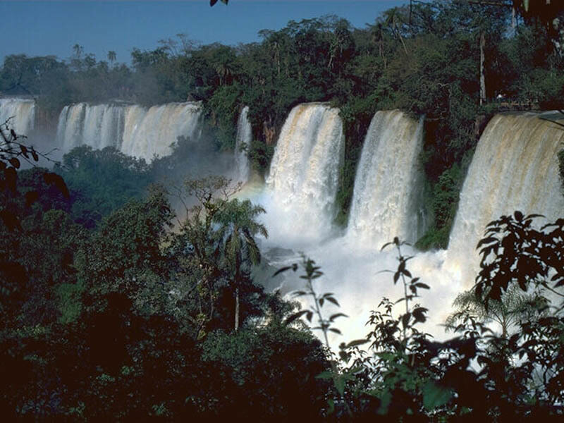 Iguazu Falls Waterfall — Green