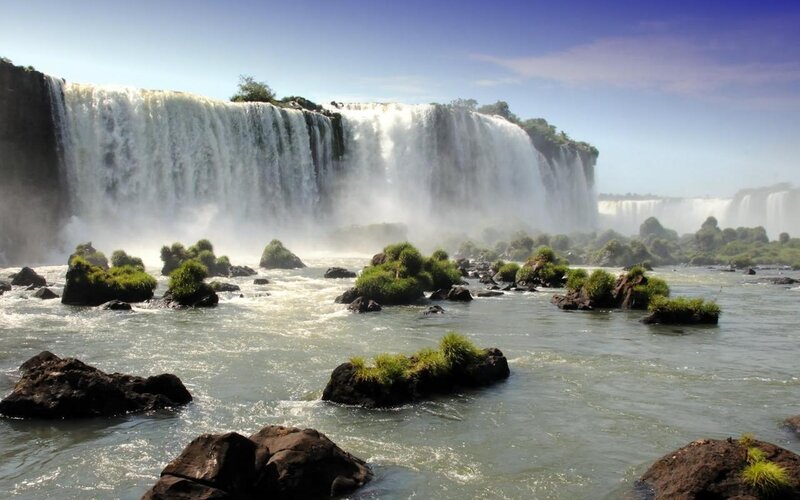 Iguazu Falls Waterfall — Rocks