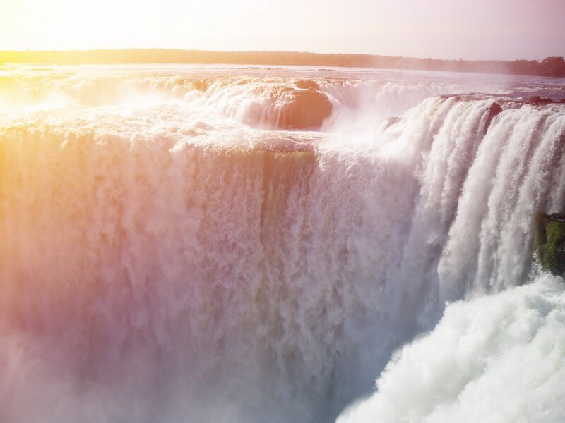 Iguazu Falls Waterfall — White, Dramatic