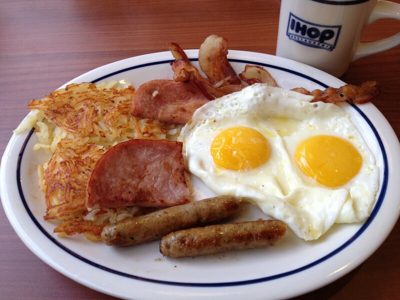 IHOP breakfast plate