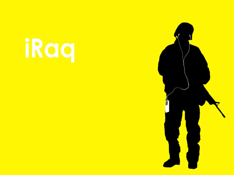 iIraq soldier silhouette