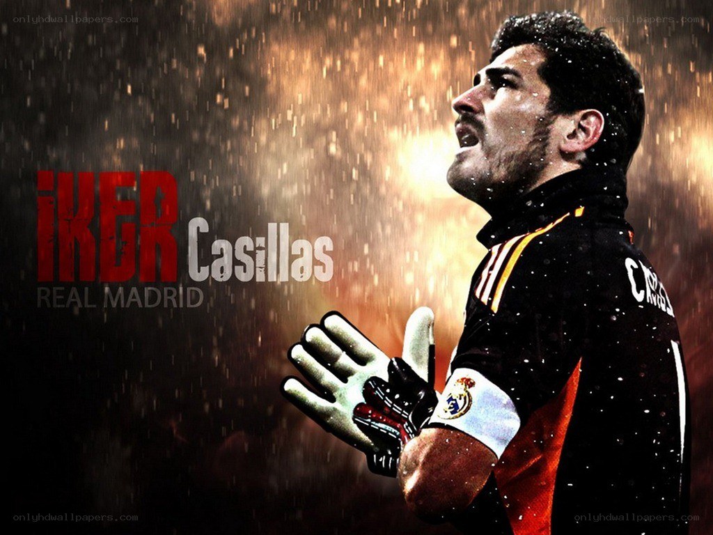 Iker Casillas in rain
