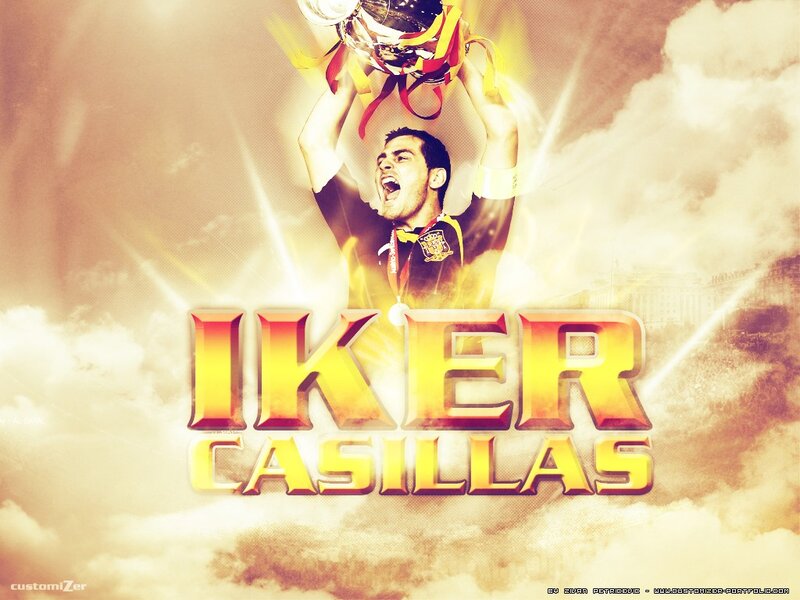 Iker Casillas trophy celebration