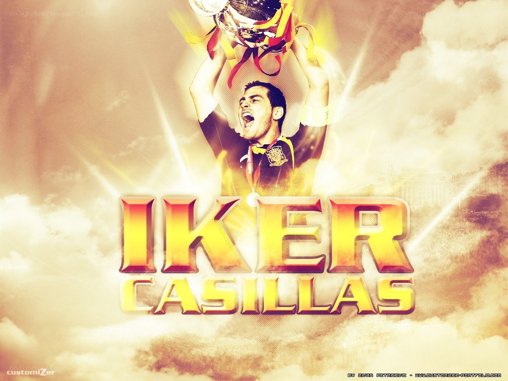 Iker Casillas trophy celebration