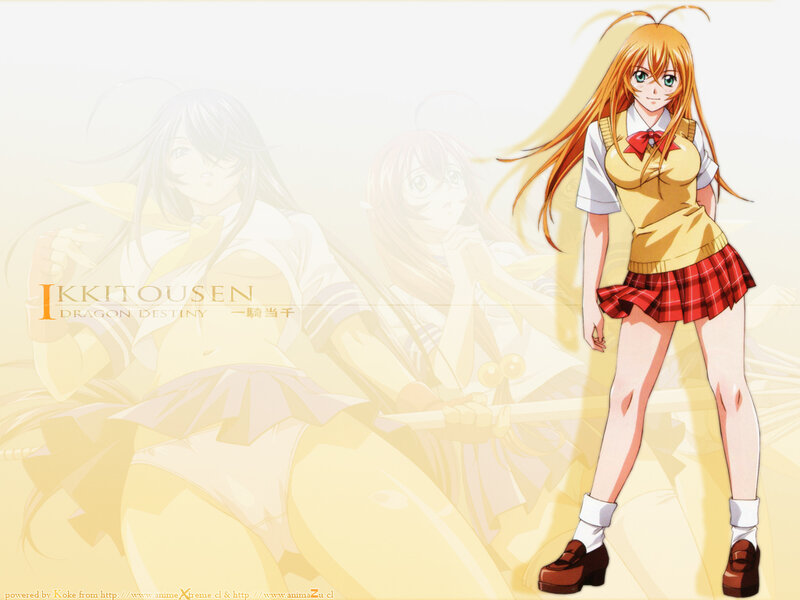 Ikkitousen anime character art
