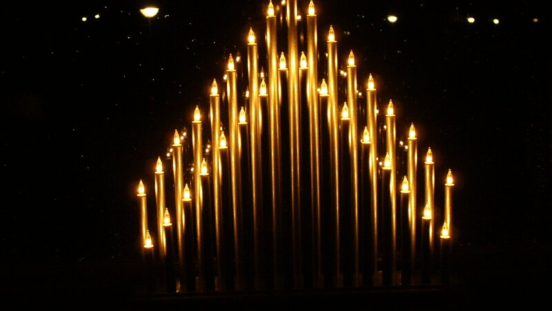 Illuminated Candle Display
