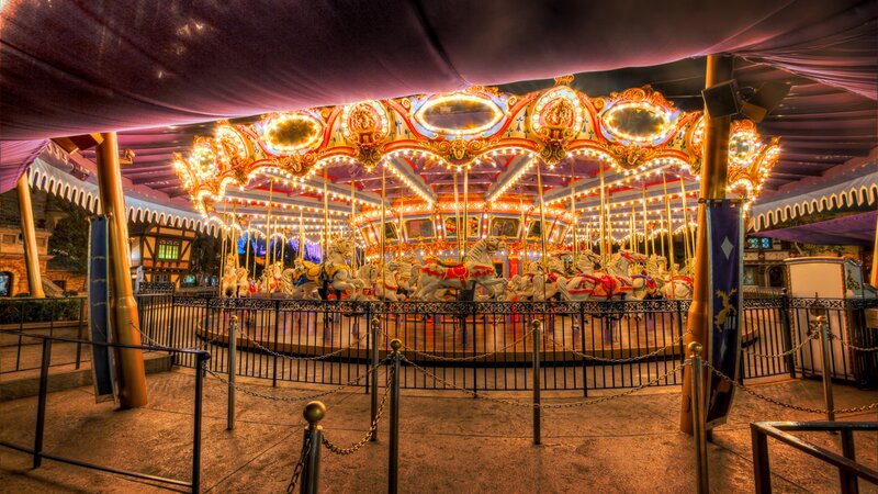 Illuminated Carousel — Purple