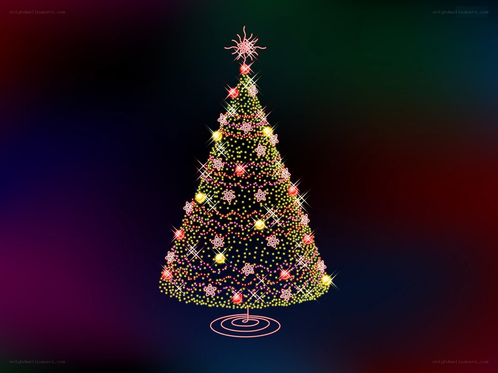 illuminated christmas tree