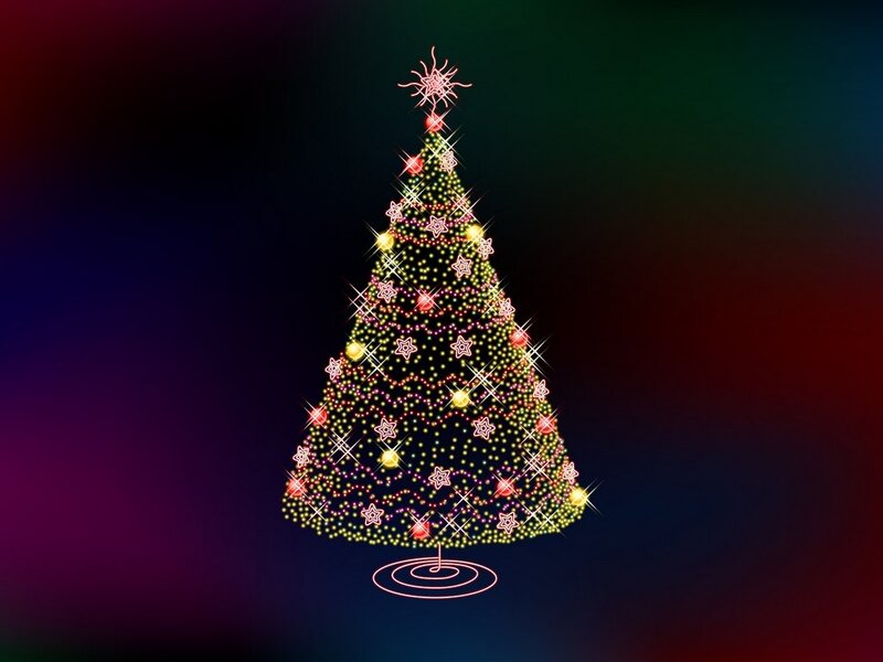Illuminated Christmas Tree — Green