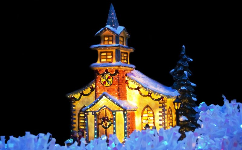 Illuminated Church Model — Yellow