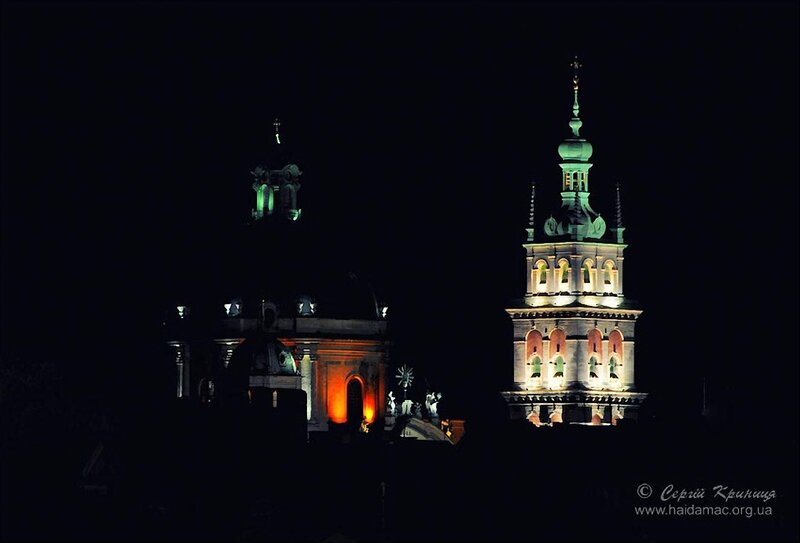 Illuminated Church Towers