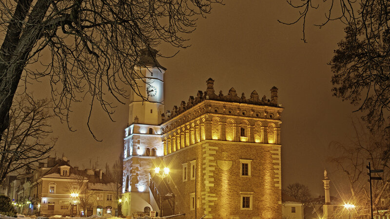 Illuminated Clock Tower