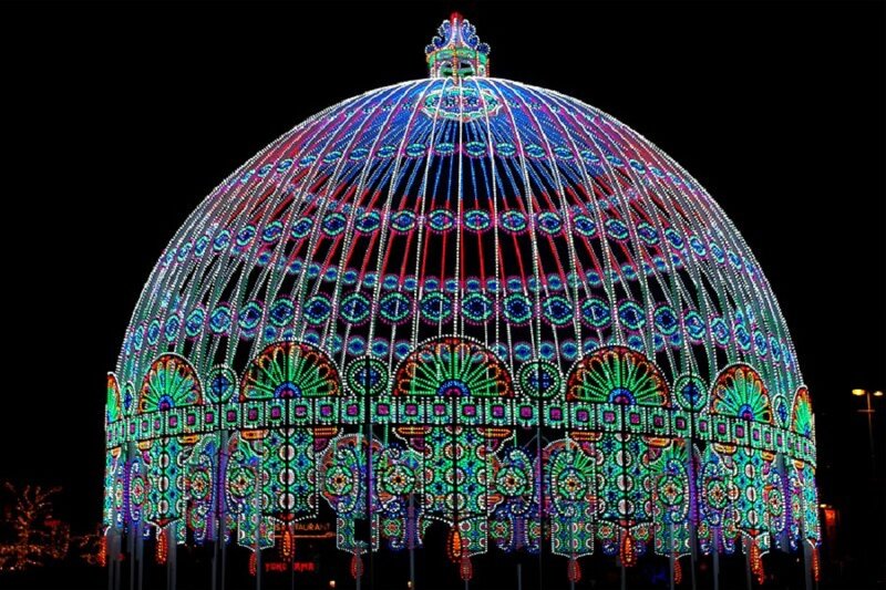 Illuminated Dome Structure