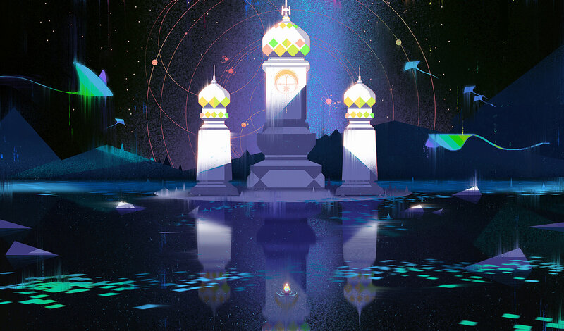 Illuminated Domed Structures