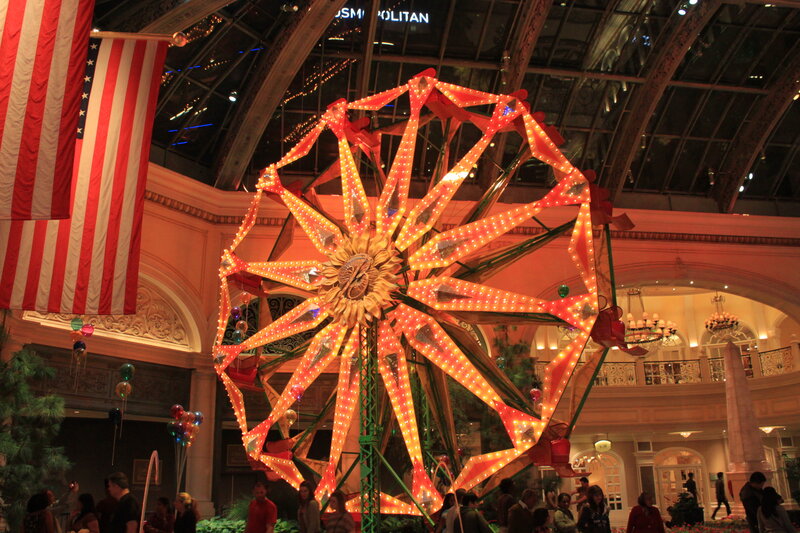 Illuminated Ferris Wheel — Red