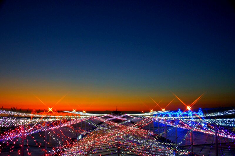 Illuminated Festival Structures