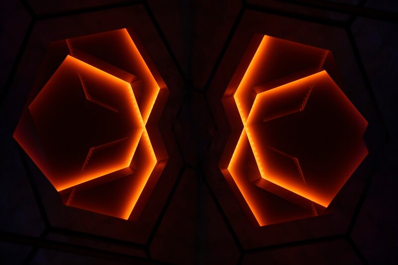 Illuminated Hexagonal Structures