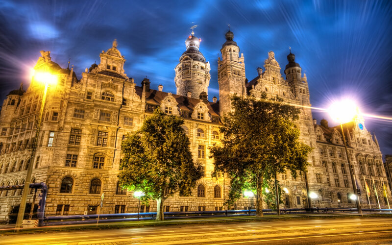 Illuminated Historic Building