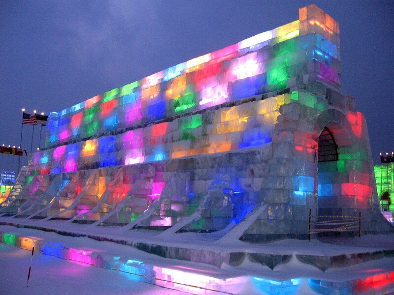 Illuminated Ice Sculpture