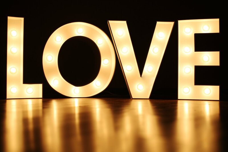 Illuminated Love Sign