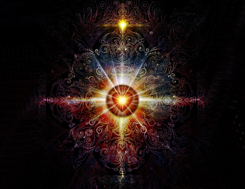 Illuminated Mandala Design