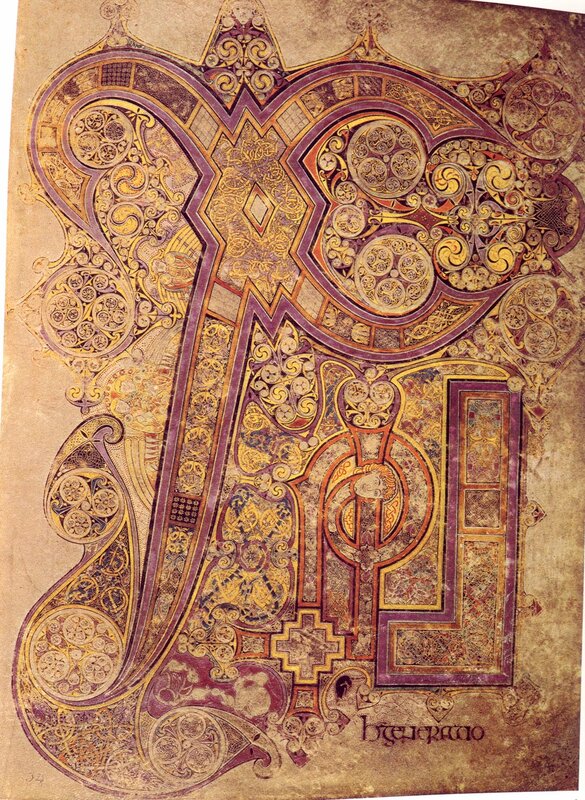 illuminated manuscript initial